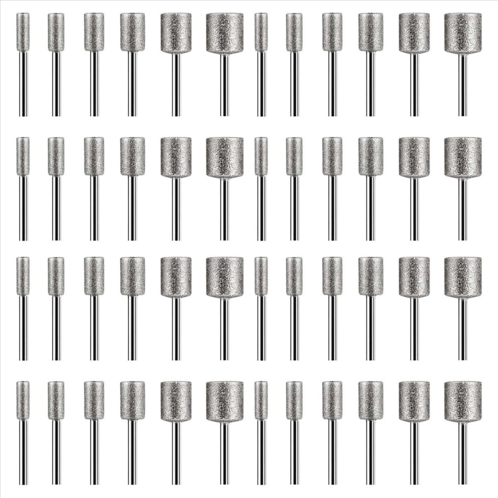 12Pcs Diamond Burr Bits For Stone Rocks Ceramics Rotary Tools 4852814260004