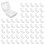 100 Count Hinged Clamshell Takeout Tray for Dessert, Cakes, Salads 1