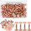 100 Sets Copper Rivets and Washers Leather Rivet for Wallets Collars 2