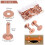 100 Sets Copper Rivets and Washers Leather Rivet for Wallets Collars 5