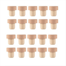 20Pcs Wine Bottle Cork Shaped Cork Plugs for Wine Cork Wine Stopper