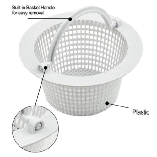 Wall Skimmer Basket with Handle Pool Filter Basket Pool Cleaner 2