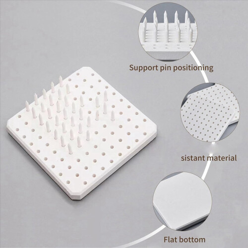 Kiln Stilts Support Nails Pottery Firing Mat(3 Pack) 2