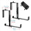 2 Pcs Balcony Railing Hanging Flower Pot Hook Planter Hanger 2