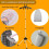 Foldable Garment Steamer Stand with Ironing Gloves for Clothes,B 4