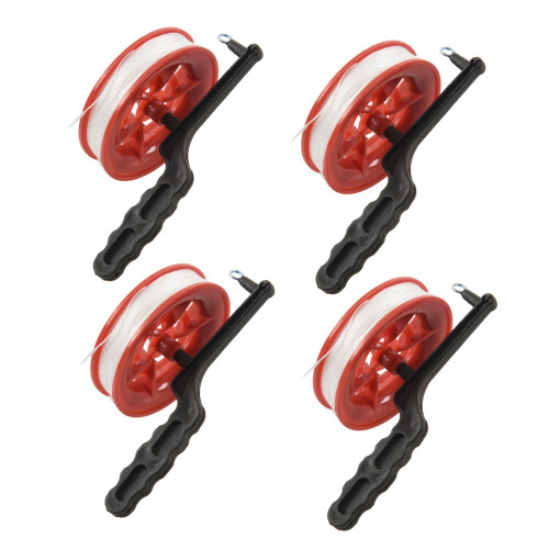 100M Twisted String Line Red Wheel Kite Reel Winder