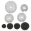 Cooker Hat Set Oven Gas Hob Burner Crown Flame Cap Replacement Kit 1