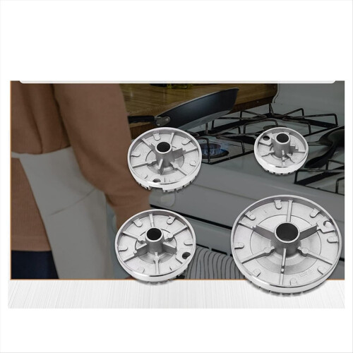 Cooker Hat Set Oven Gas Hob Burner Crown Flame Cap Replacement Kit 1