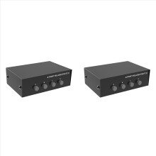 COM Port Sharer 4 in 1 Out Serial Port Sharing Device Button Switch