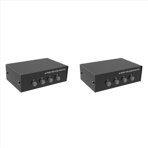 COM Port Sharer 4 in 1 Out Serial Port Sharing Device Button Switch