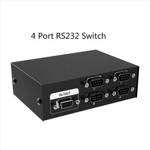 COM Port Sharer 4 in 1 Out Serial Port Sharing Device Button Switch 2