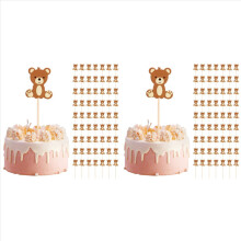 Cute Bear Food Picks Cake Dessert Toothpicks Fruit Forks