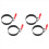 2PCS 3.5 inch Egg Rings with Silicone Handle, Round Mold for Muffins 1
