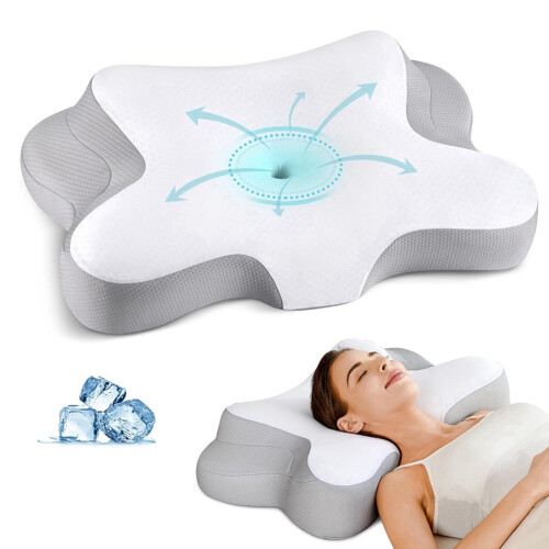 Cervical Neck Pillow - Ergonomic Memory Foam for Side 2