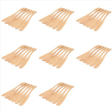 Wooden Butter Knife Cheese Spreader 6.5 Inch, 6 Pieces