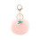 Vibrant Starfish Furry Sphere Keychain Charming-Korean fans 1