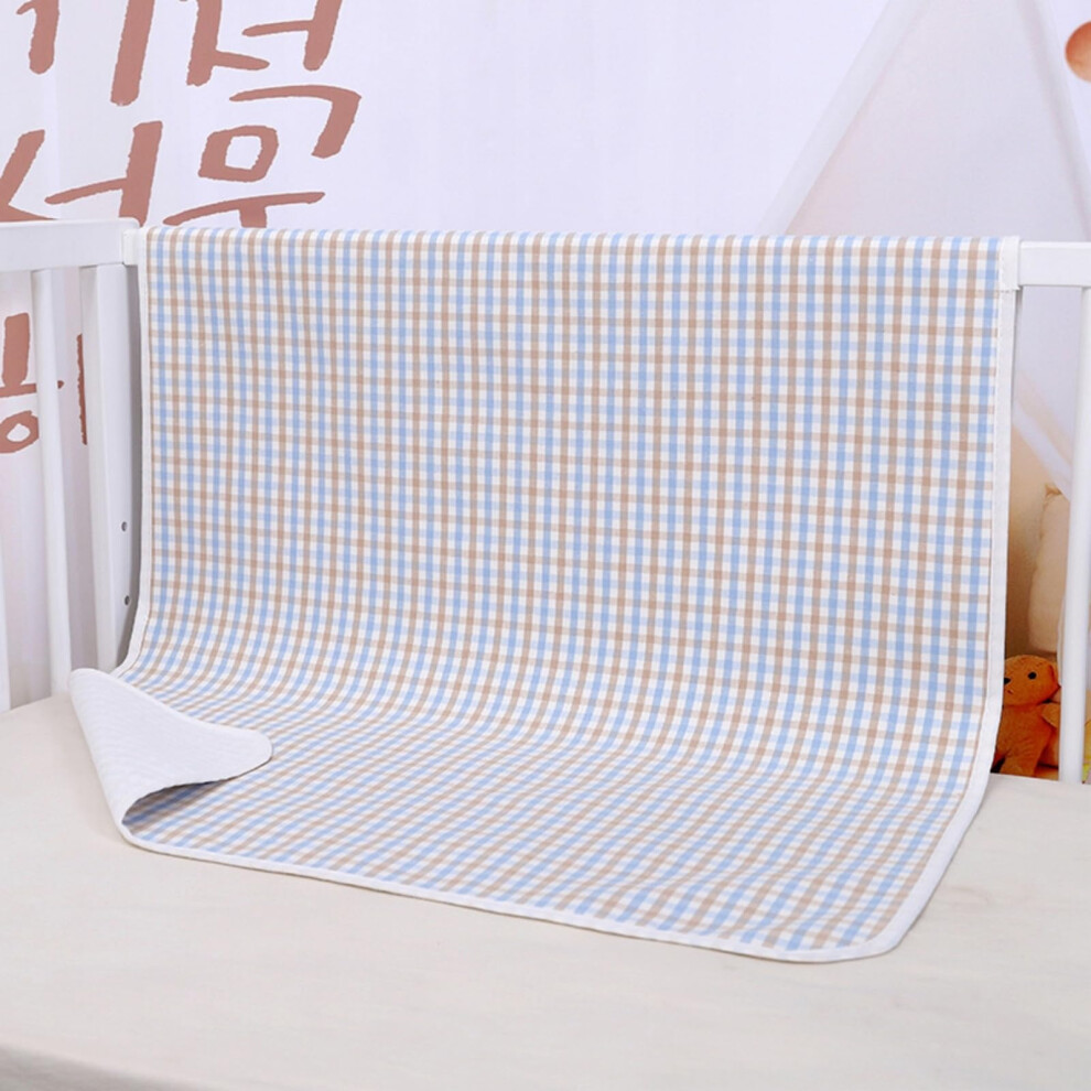 Gray Washable Incontinence Bed Pads 70X90cm Plaid Waterproof Mattress Protector Absorbent Underpad For Bed Sofa Car