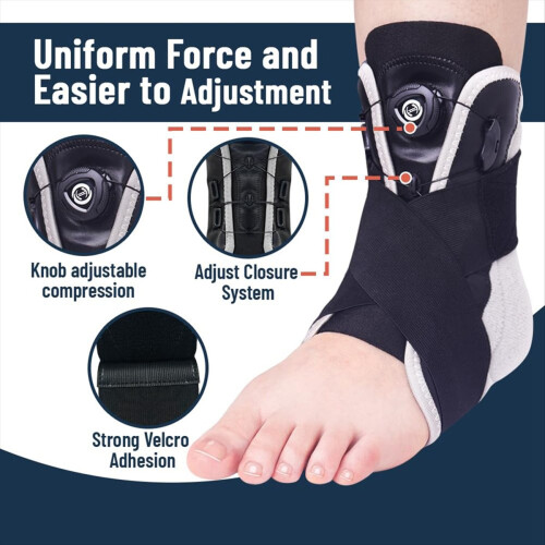 Ankle Brace Adjustable Knob Maximum Metal Ankle Support Brace 1