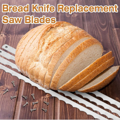 4 Pcs Bread Bow Knife Blades Stainless Steel Replacement Blade 2