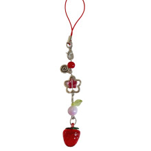 Lovely Strawberry Keychain Strawberry Phone Pendant Unique-Red
