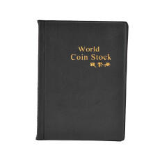 Album de collection portable et résistant pour pièces de monnaie, coffret de rangement et d'affichage avec 120 pochettes, design transparent pour