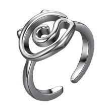 Cat Crochet Rings for Finger Yarn Knitted Thimbles-Silver 1