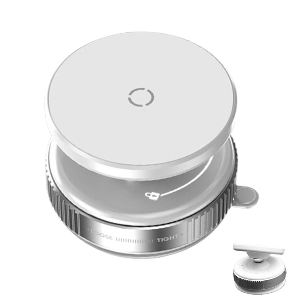 Vacuum Suction Phone Holder Car Mount With 360Degree Rotatable Magnetic Support Desk Stand All Smartphones White 9323874355856