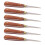 6 lâminas para ostras com cabo de madeira 16 cm 1