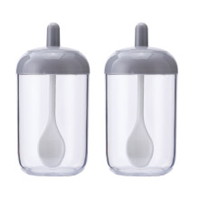 2 Piezas Frasco Almacenamiento Condimentos Plástico Con Y