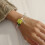 Bracelet de perles jeune avec embellissement de nœud-Vert 3