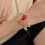 Bracelet de perles jeune avec embellissement de nœud-Vert 5