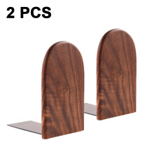 Fermalibri in legno di faggio naturale, robusti e versatili, dal design classico e moderno, confezione da 2 pezzi, con piedini antiscivolo. Regalo