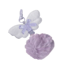 Porte-clés à la mode avec nœud papillon, breloque de-Violet