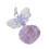 Porte-clés à la mode avec nœud papillon, breloque de-Violet 1