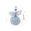 Porte-clés à la mode avec nœud papillon, breloque de-Bleu 4