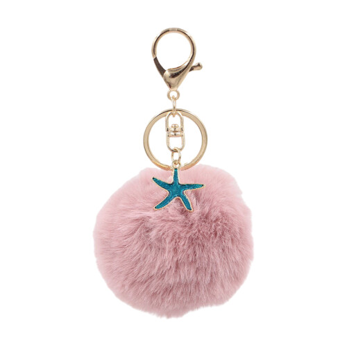 Porte-clés mignon en forme d'étoile de-Couleur pâte de haricots