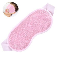 Comfortabel oogmasker, verkoelende gel, herbruikbaar voor gezwollen ogen, warmte- en koudetherapie, verstelbare klittenbandsluiting, dubbelzijdig