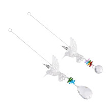 Crystal Pendants 2Pack Hanging Ornaments For Home Decor With NonFading Luster Window And Wall Decoration