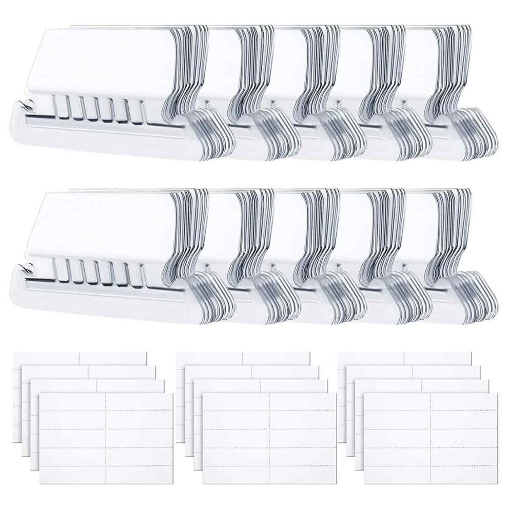 Customizable Hanging Folders, File Folder Tabs For Quick Identification Of Hanging Files, Insertable Plastic Tabs 2 Inch, Clear Plastic Angle Tabs For 9060116135073