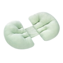 Cuscino per la gravidanza regolabile, fornisce supporto a schiena, gambe e stomaco per un sonno confortevole, design a forma di U con 2 cunei