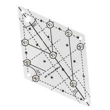 Clear Patchwork Ruler 60 Degree Quilting Template Sewing Ruler-S