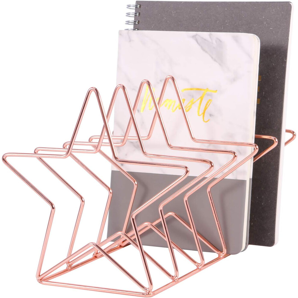 Triangle Design File Organizer, Save Space With A Stylish Desktop Decorative Magazine Rack 9060116142446