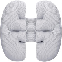 Oreiller lombaire universel en velours côtelé et mousse à mémoire de forme, avec plaques de protection pour le bas du dos et les jambes, pour un