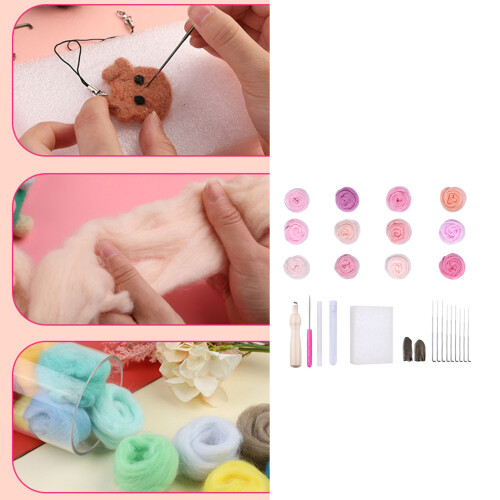 10/12 Color Needle Felting Supplies Including Assorted-Set 4 2