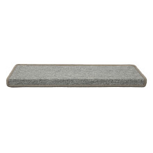 (Hellgrau) Stufenmatten Treppen-Teppich 15er Set Rechteckig 23,5 x 65 cm