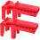Valves Lockout Set Multipurpose Round With Removable Insert For 0.5 To 4.25 Inch Handle Thickness, 2 Pack 5