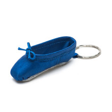 Spitzenschuh-Schlüsselanhänger,-Blau