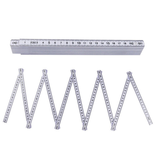 2Pcs 2 meter Foldable Measuring Stick with Clear Metric Marking