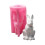 3D Rabbits Shape Silicone Candle Molds Epoxy Resin Silicone 1