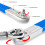 Ratchet Extension Wrench Spanner for-Black basic model 2 sets 6